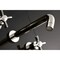 Kingston Brass Roman Tub Faucet, Polished Nickel, Wall Mount KS8026ZX - alternate 2